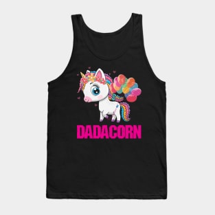 Dadacorn Unicorn Lovers Dad Tank Top